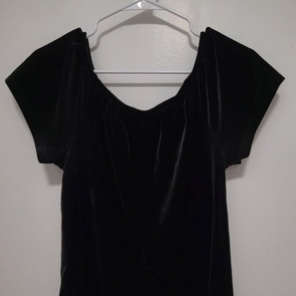 Gap Blouse Black Women  Size Small Polyester Short Sleeve - Picture 1 of 8